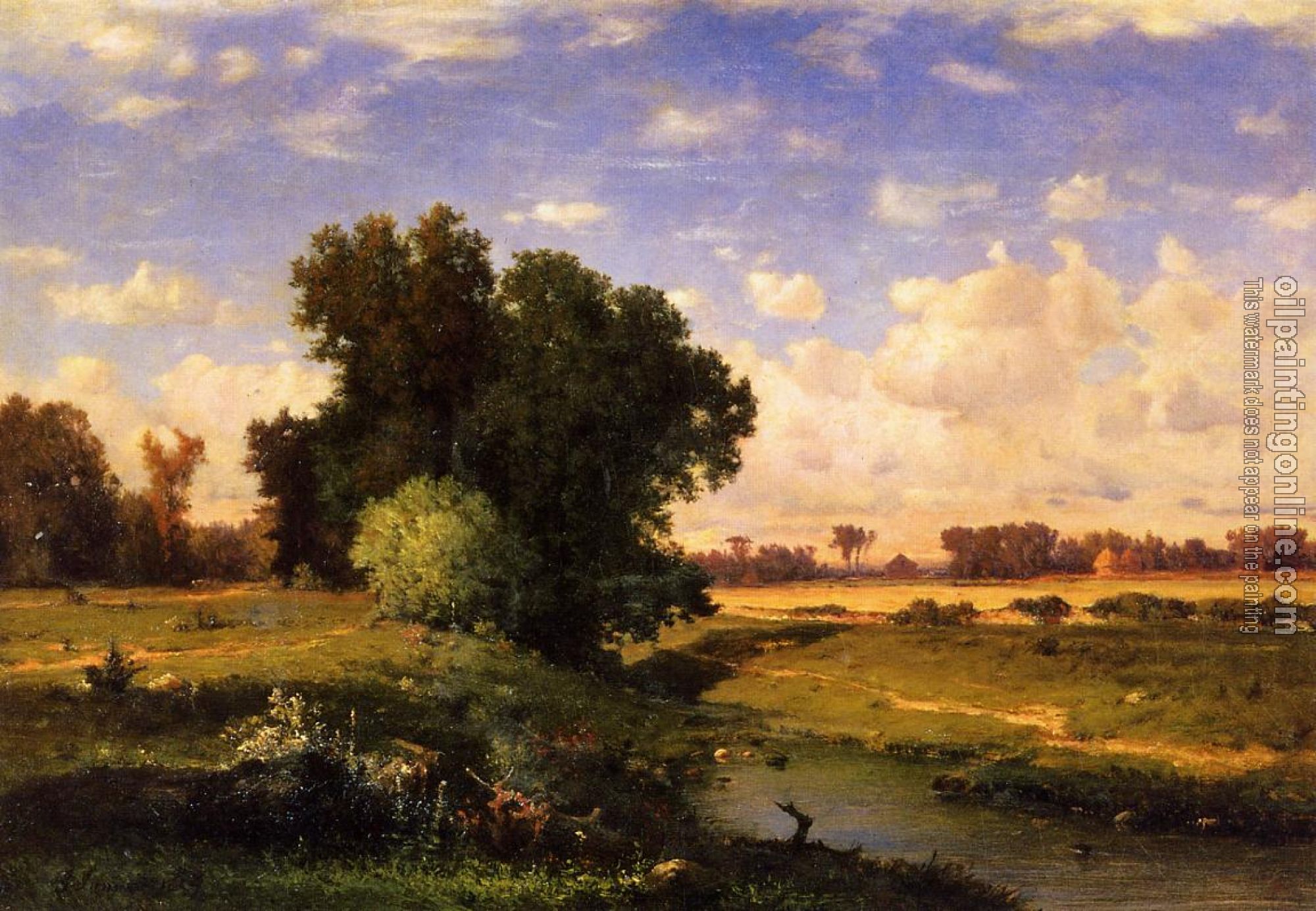 George Inness - Hackensack Meadows Sunset